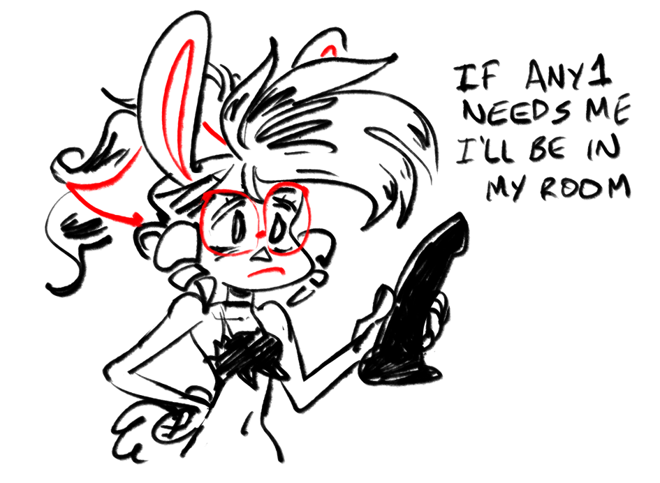 She'll be in her room